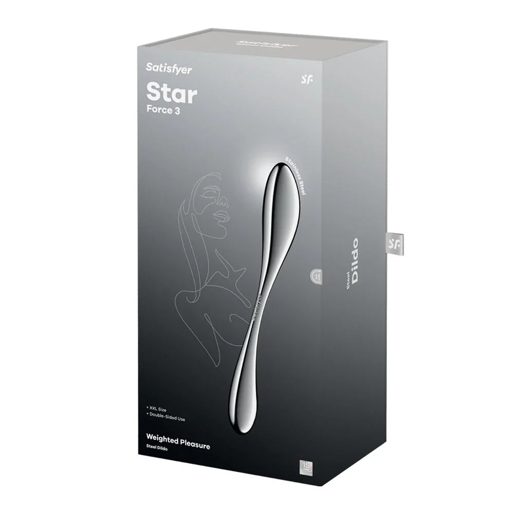 Satisfyer Star Force 3 - Steel 27 cm Dildo - Take A Peek