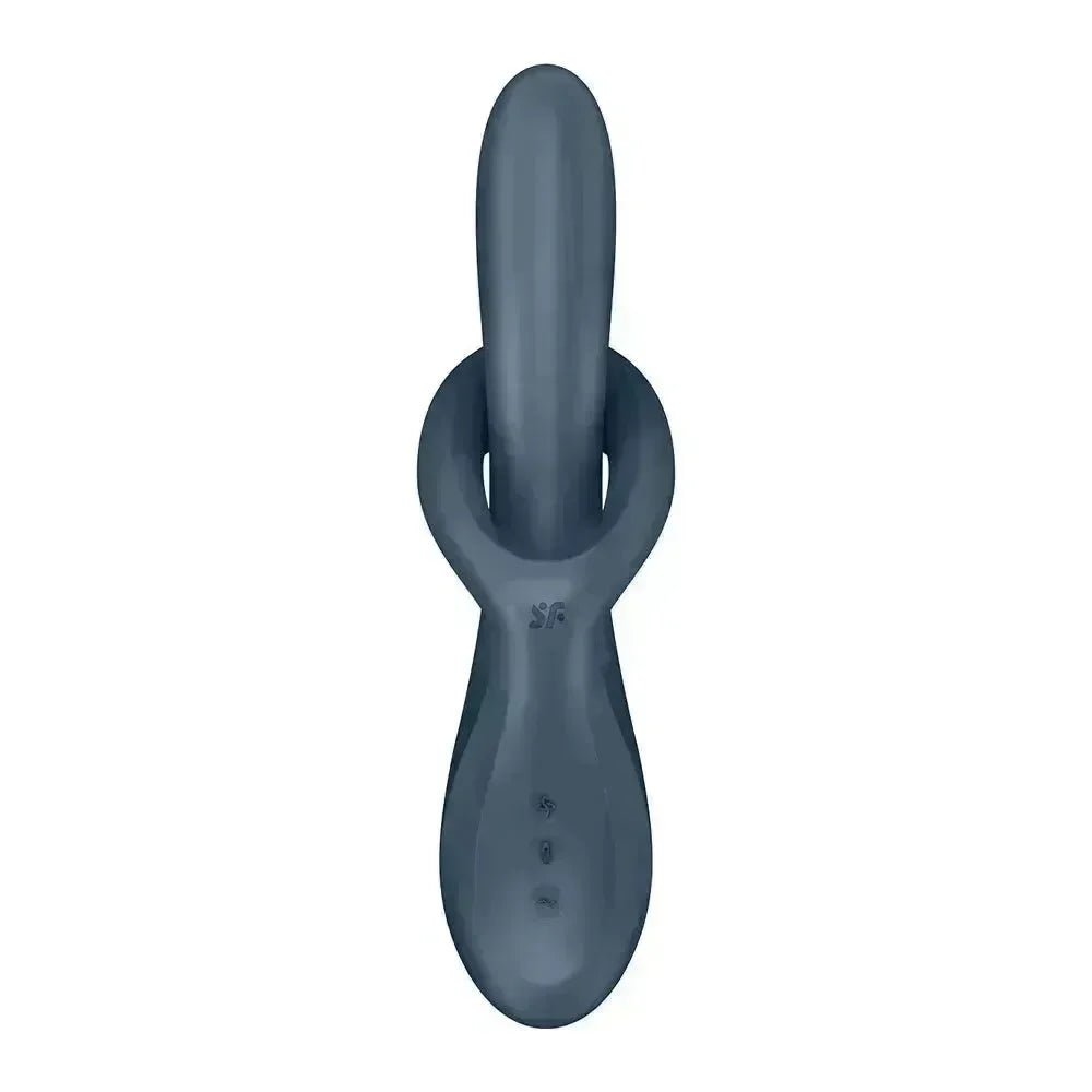 Satisfyer Heat Flex 4 - Grey - Grey USB Rechargeable Heating Vibrator - Take A Peek