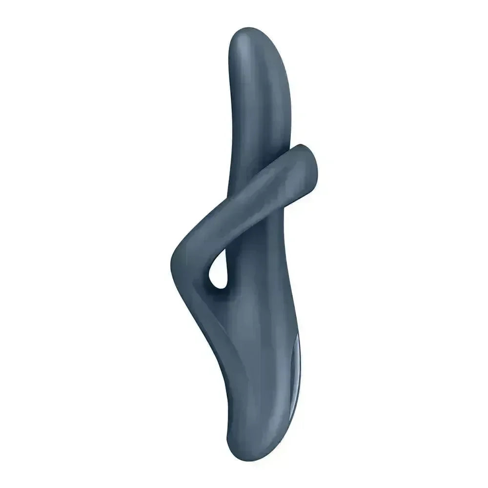 Satisfyer Heat Flex 4 - Grey - Grey USB Rechargeable Heating Vibrator - Take A Peek