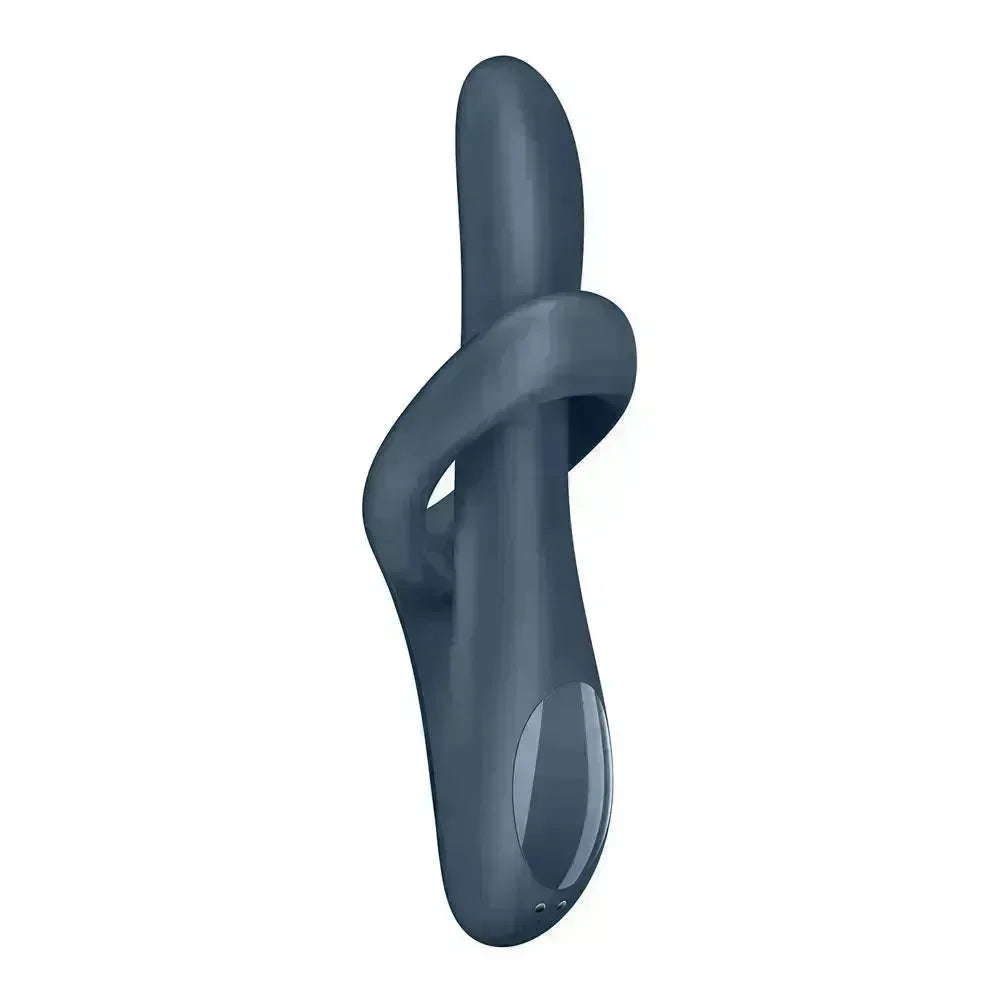 Satisfyer Heat Flex 4 - Grey - Grey USB Rechargeable Heating Vibrator - Take A Peek