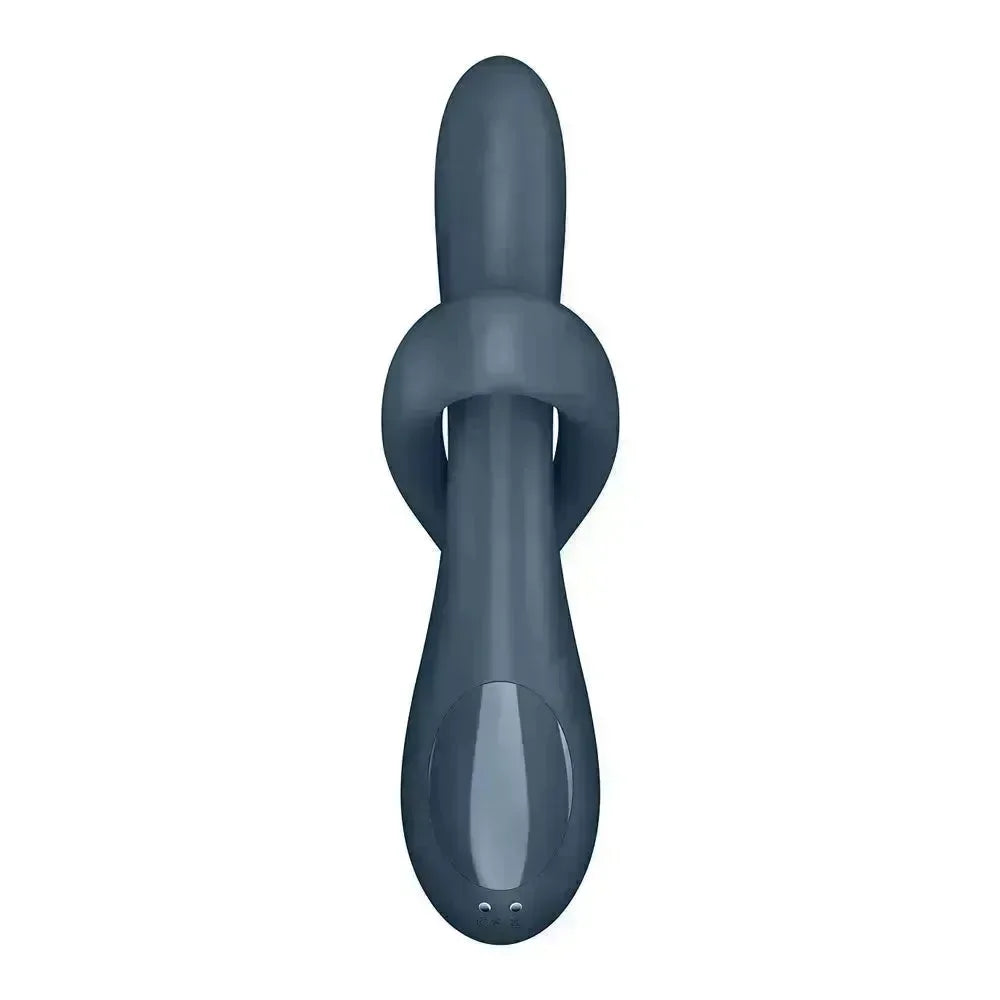 Satisfyer Heat Flex 4 - Grey - Grey USB Rechargeable Heating Vibrator - Take A Peek