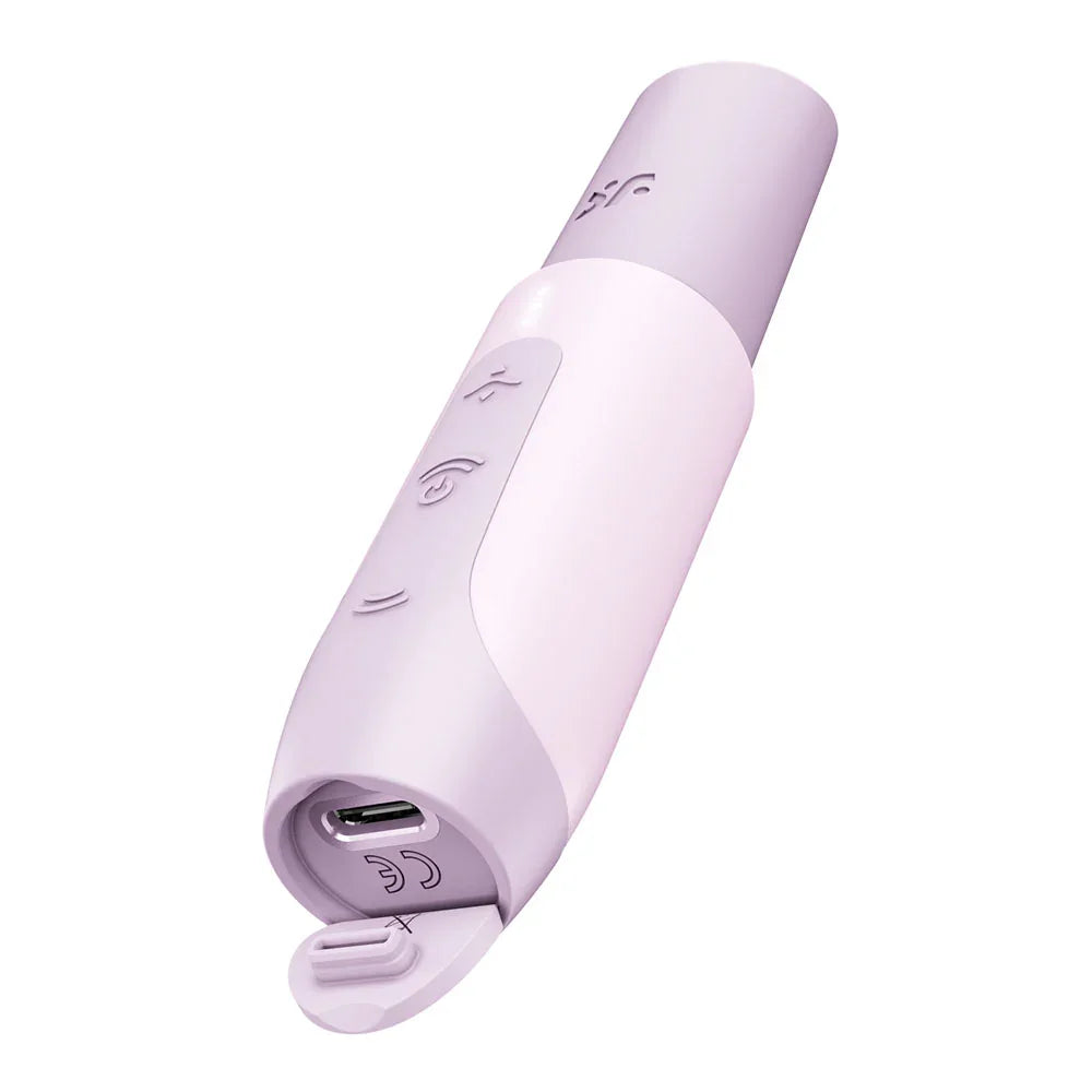 Satisfyer Secret Kiss - Lilac USB Rechargeable Air Pulse Stimulator - Take A Peek