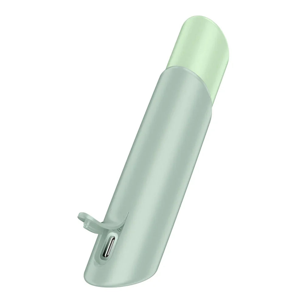 Satisfyer Naughty Kiss - Mint USB Rechargeable Air Pulse Stimulator - Take A Peek