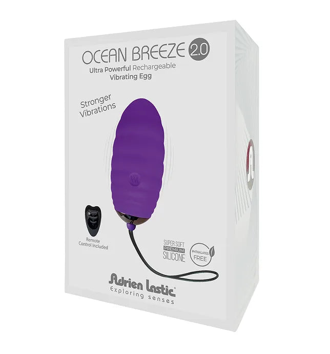 Ocean Breeze Rechargeable Bullet with Remote Purple 2.0 - Take A Peek