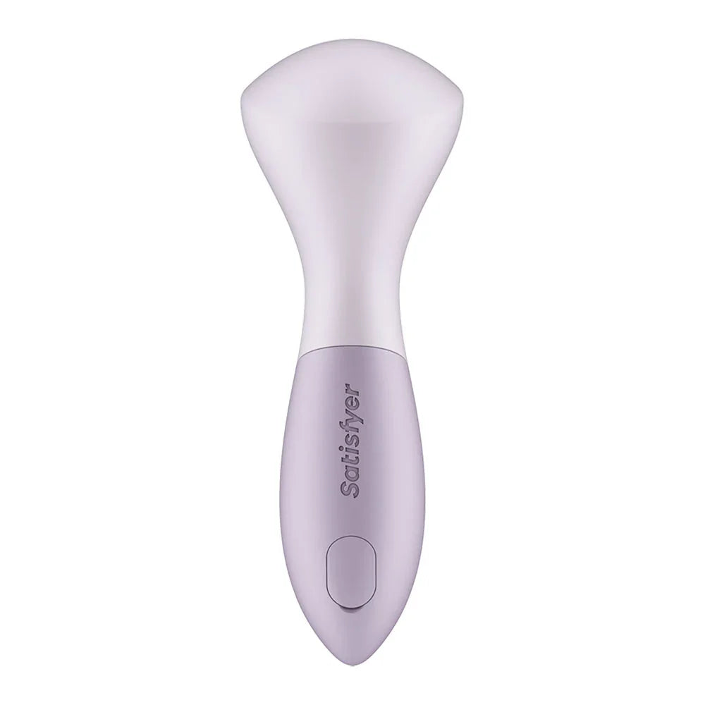 Satisfyer Wand-erful - Violet 15.8 cm USB Rechargeable Air Pulse Massage Wand - Take A Peek
