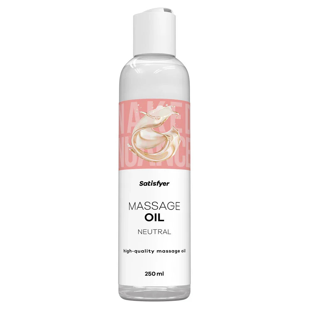 Satisfyer Massage Oil 250 ml Neutral - Unscented Massage Oil - 250 ml Bottle - Take A Peek