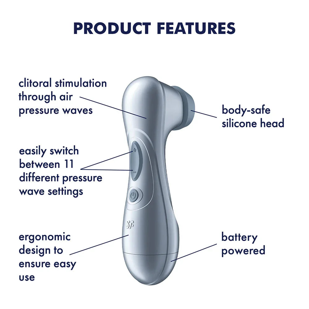 Satisfyer Pro 2 - Blue - Battery Series - Blue Touch-Free Clitoral Stimulator