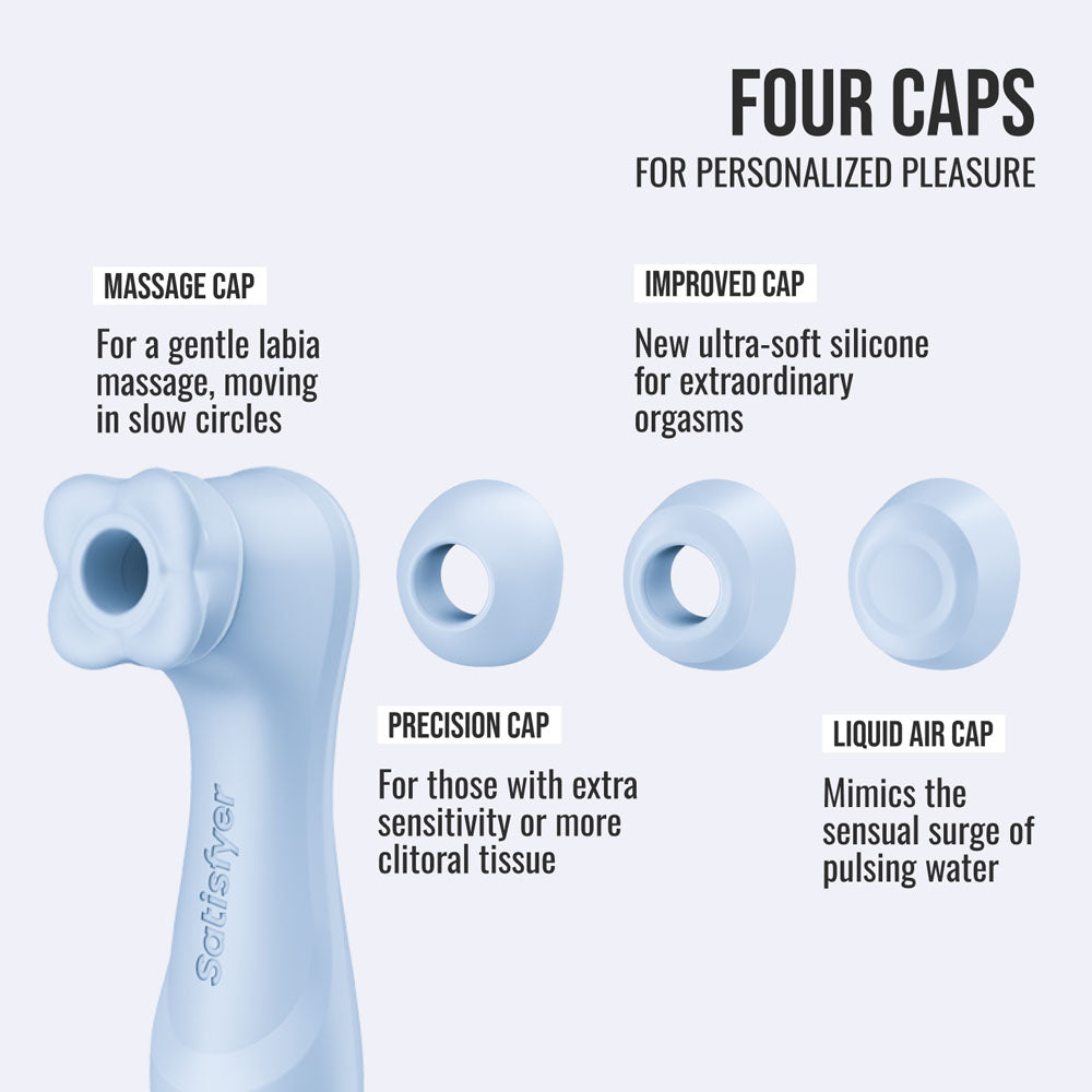 Satisfyer Pro 2 Generation 4 - Serene - Touch-Free USB-C Rechargeable Clitoral Stimulator with App Control - Take A Peek