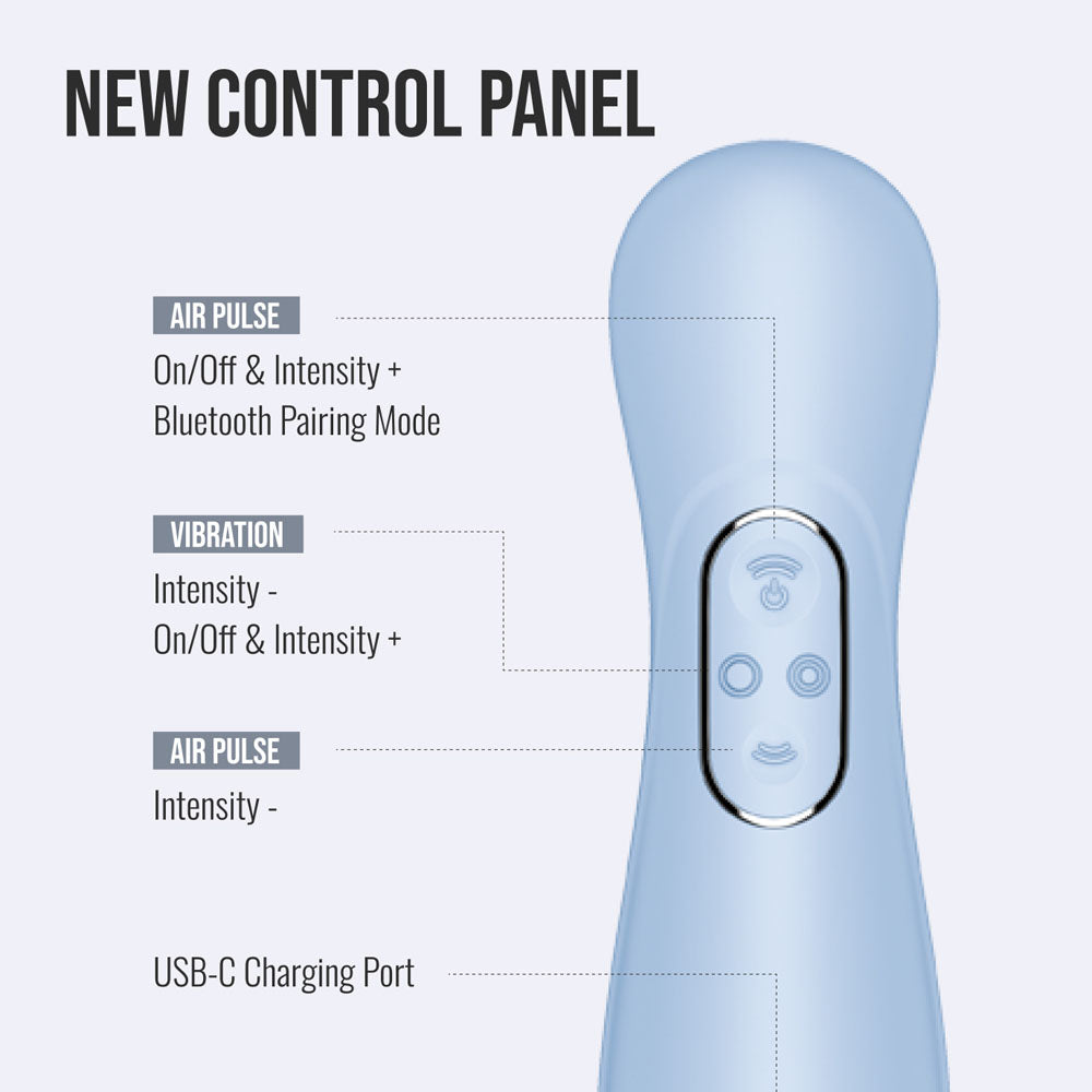 Satisfyer Pro 2 Generation 4 - Serene - Touch-Free USB-C Rechargeable Clitoral Stimulator with App Control - Take A Peek
