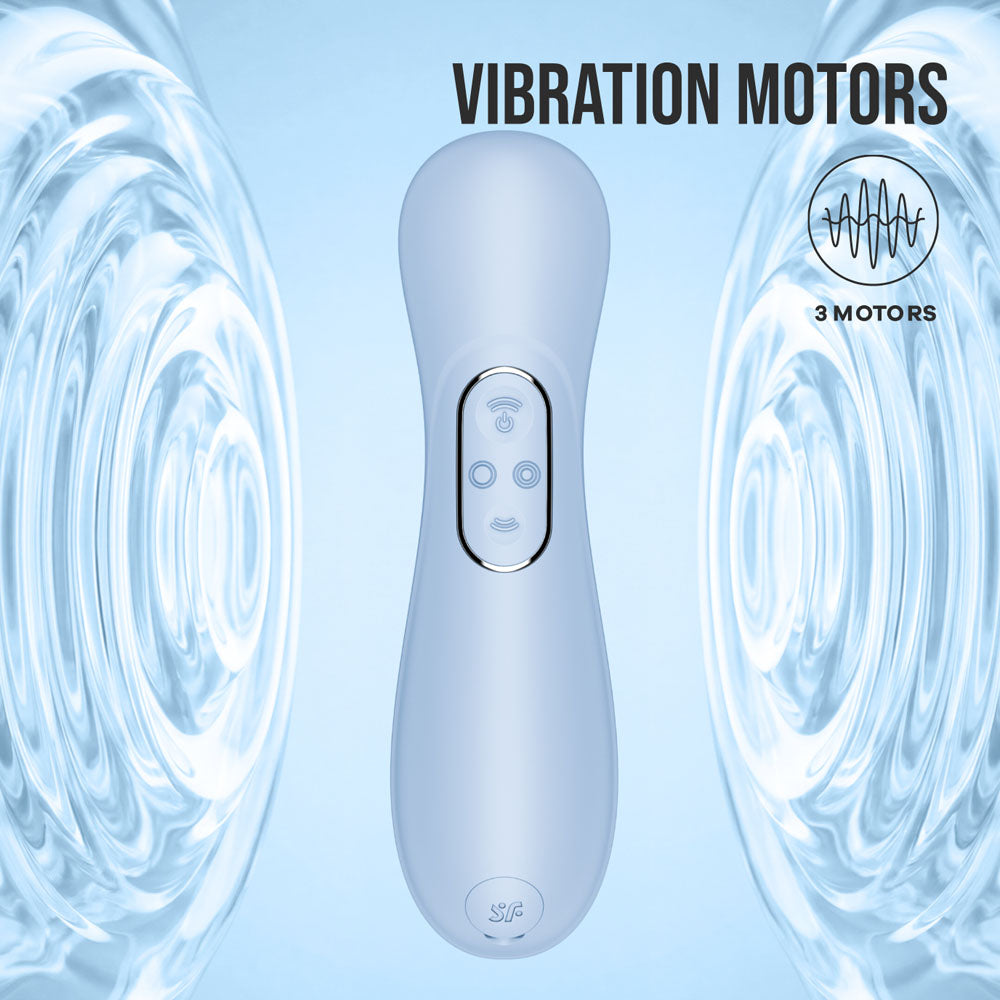 Satisfyer Pro 2 Generation 4 - Serene - Touch-Free USB-C Rechargeable Clitoral Stimulator with App Control - Take A Peek