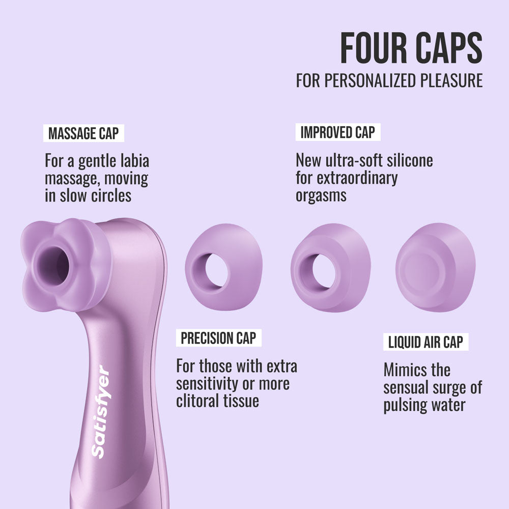 Satisfyer Pro 2 Generation 4 - Amethyst - Amethyst Touch-Free USB-C Rechargeable Clitoral Stimulator with App Control - Take A Peek