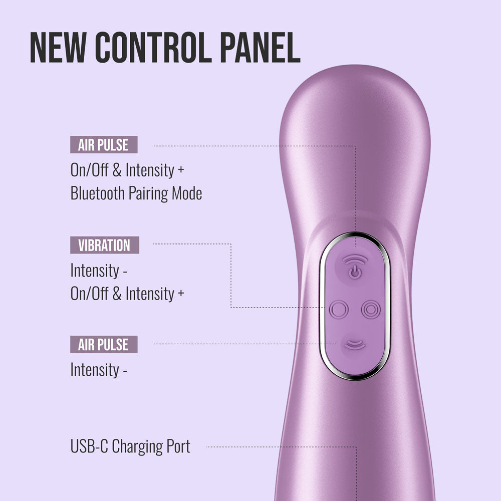 Satisfyer Pro 2 Generation 4 - Amethyst - Amethyst Touch-Free USB-C Rechargeable Clitoral Stimulator with App Control - Take A Peek