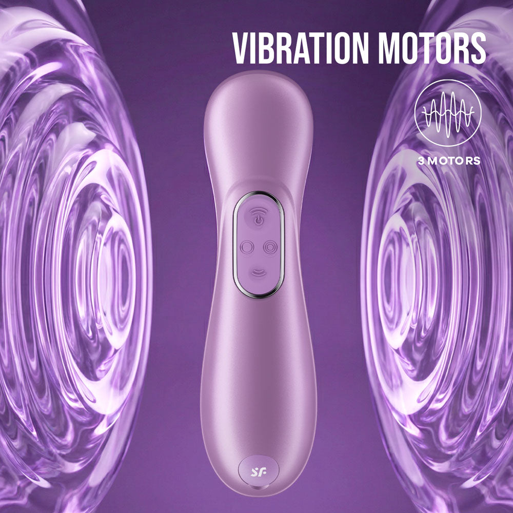 Satisfyer Pro 2 Generation 4 - Amethyst - Amethyst Touch-Free USB-C Rechargeable Clitoral Stimulator with App Control - Take A Peek