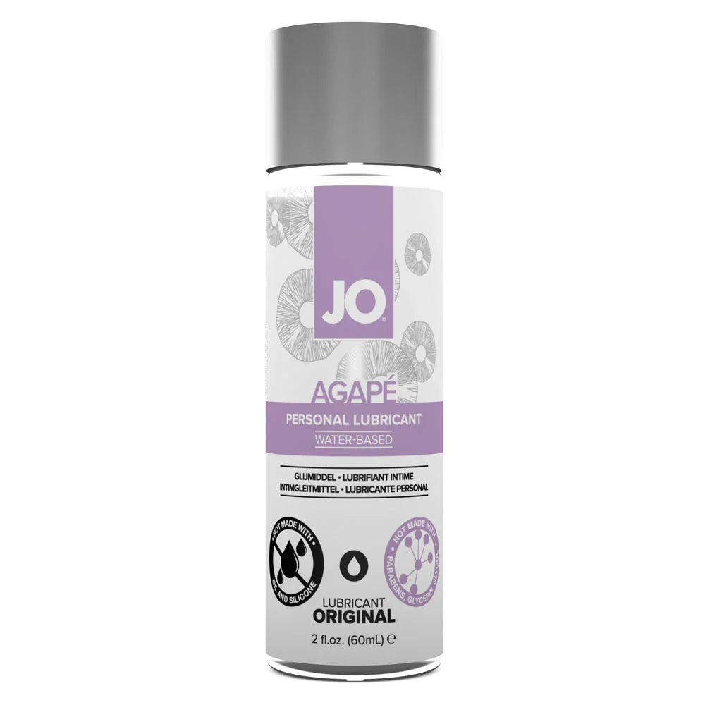 JO Agape Original Lube - 60 mL - Water Based Lubricant for Sensitive Skin - 60 ml Bottle - Take A Peek