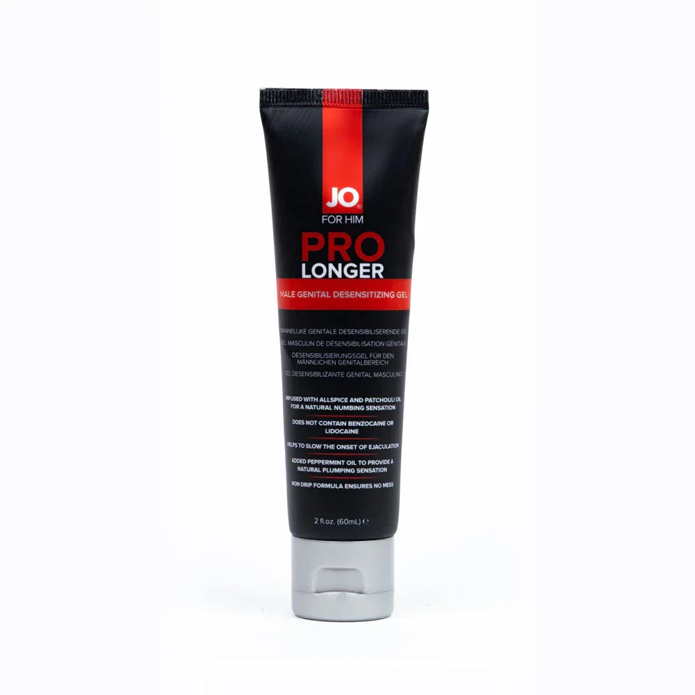 JO Prolonger Gel - 60 mL - Penis Desensitising Gel - 60 ml Tube - Take A Peek