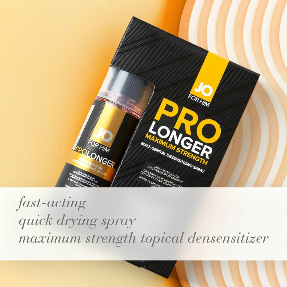 JO Prolonger Spray - 60 mL - Desensitising Spray for Men - 60 ml Spray Bottle - Take A Peek