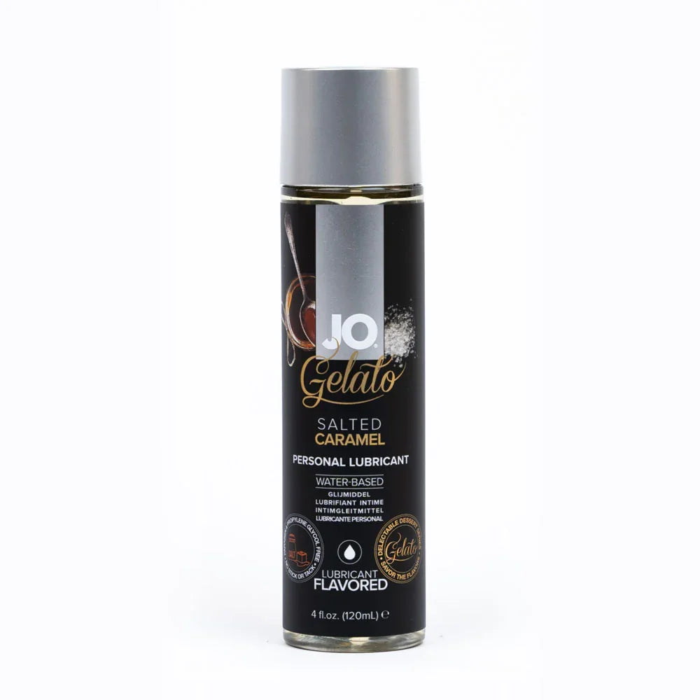 JO Gelato Salted Caramel Lube - 120 mL - Salted Caramel Flavoured Water Based Lubricant - 120 ml - Take A Peek