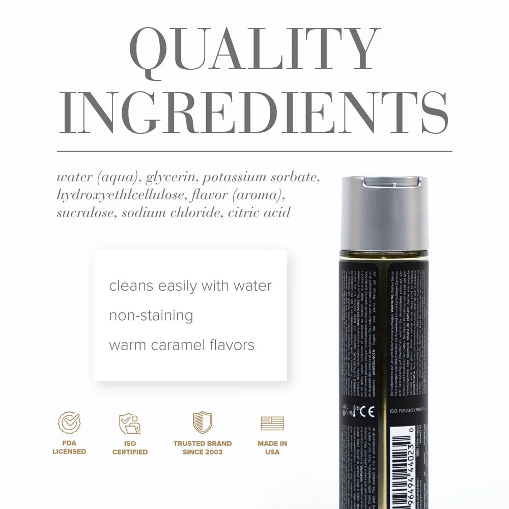 JO Gelato Salted Caramel Lube - 120 mL - Salted Caramel Flavoured Water Based Lubricant - 120 ml - Take A Peek