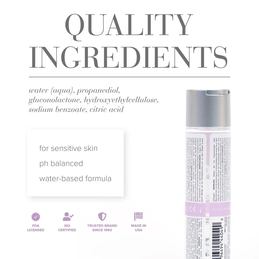 JO Agape Original Lube - 120 mL - Water Based Lubricant for Sensitive Skin - 120 ml Bottle - Take A Peek