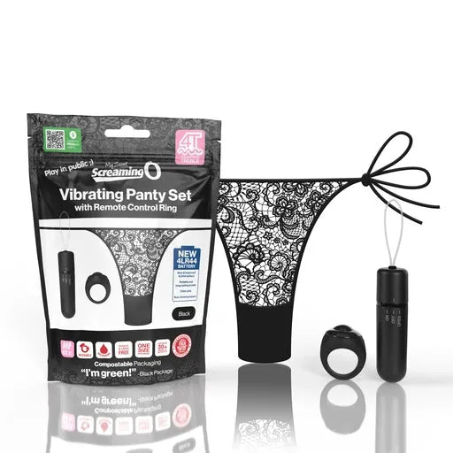 My Secret Screaming O 4T Panty Vibe - Black - Take A Peek