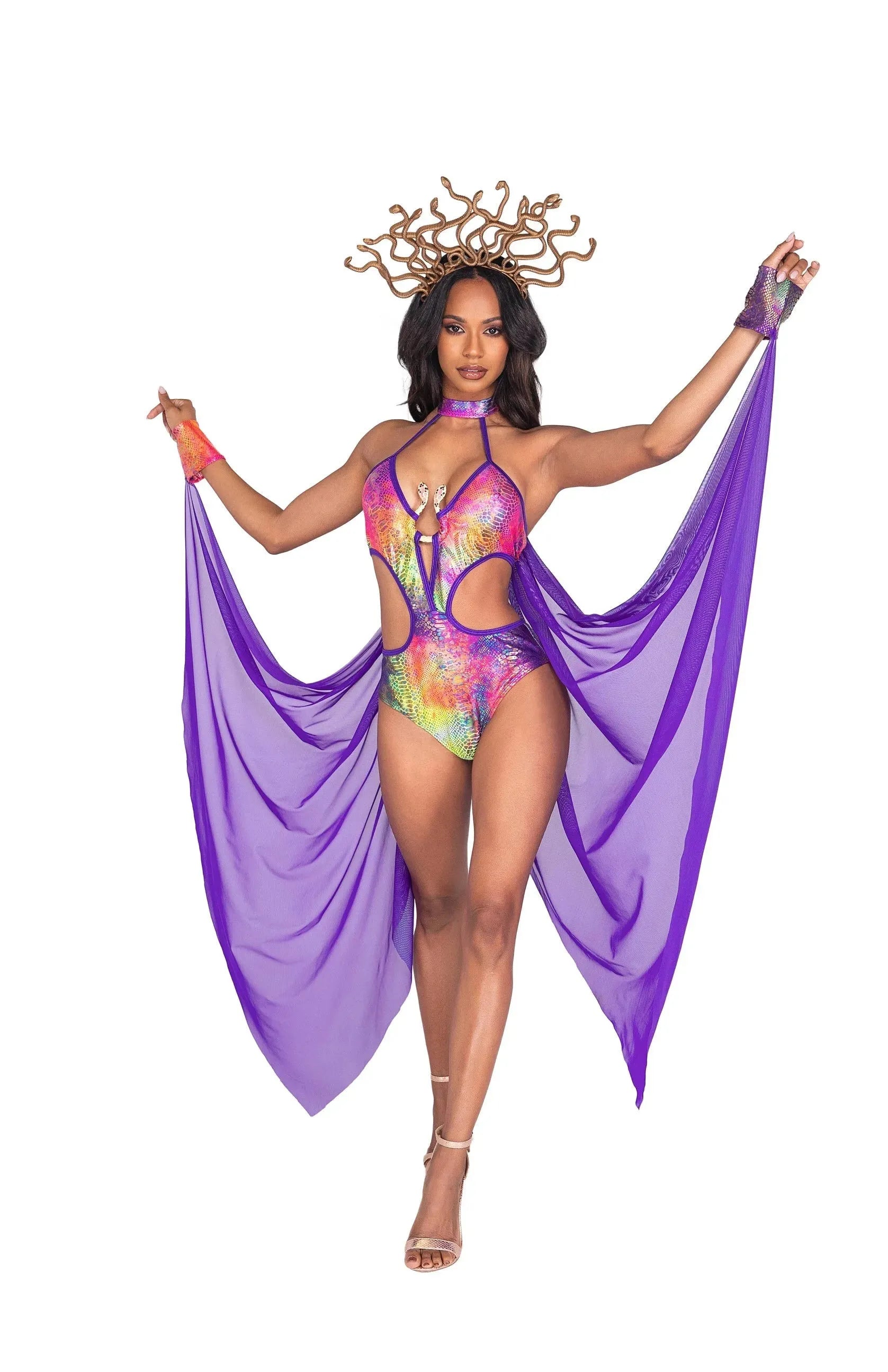 5045 - 2pc Mesmerizing Medusa Costume - Take A Peek