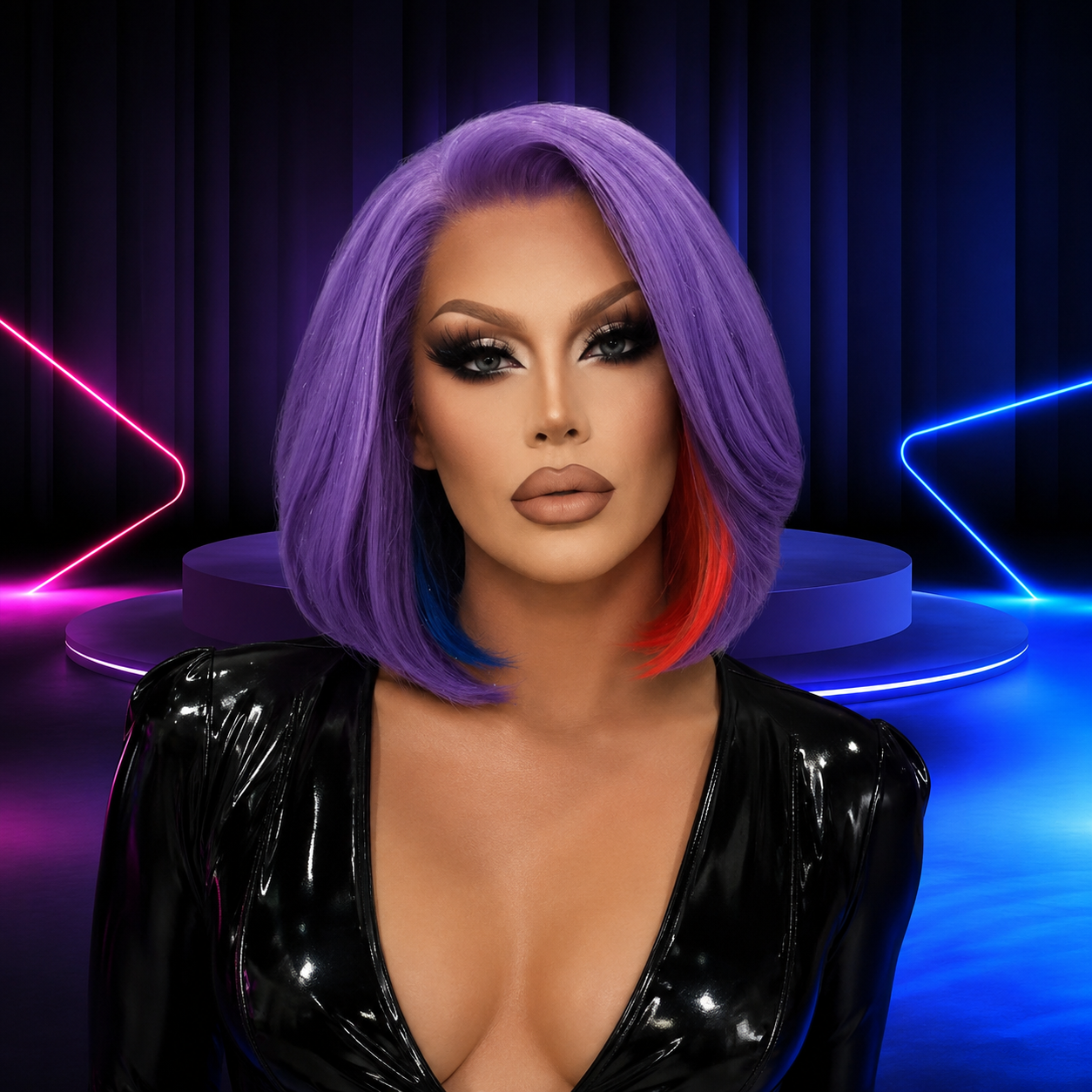 Premium lace front wig for drag queens in Australia with natural hairline and volume.
