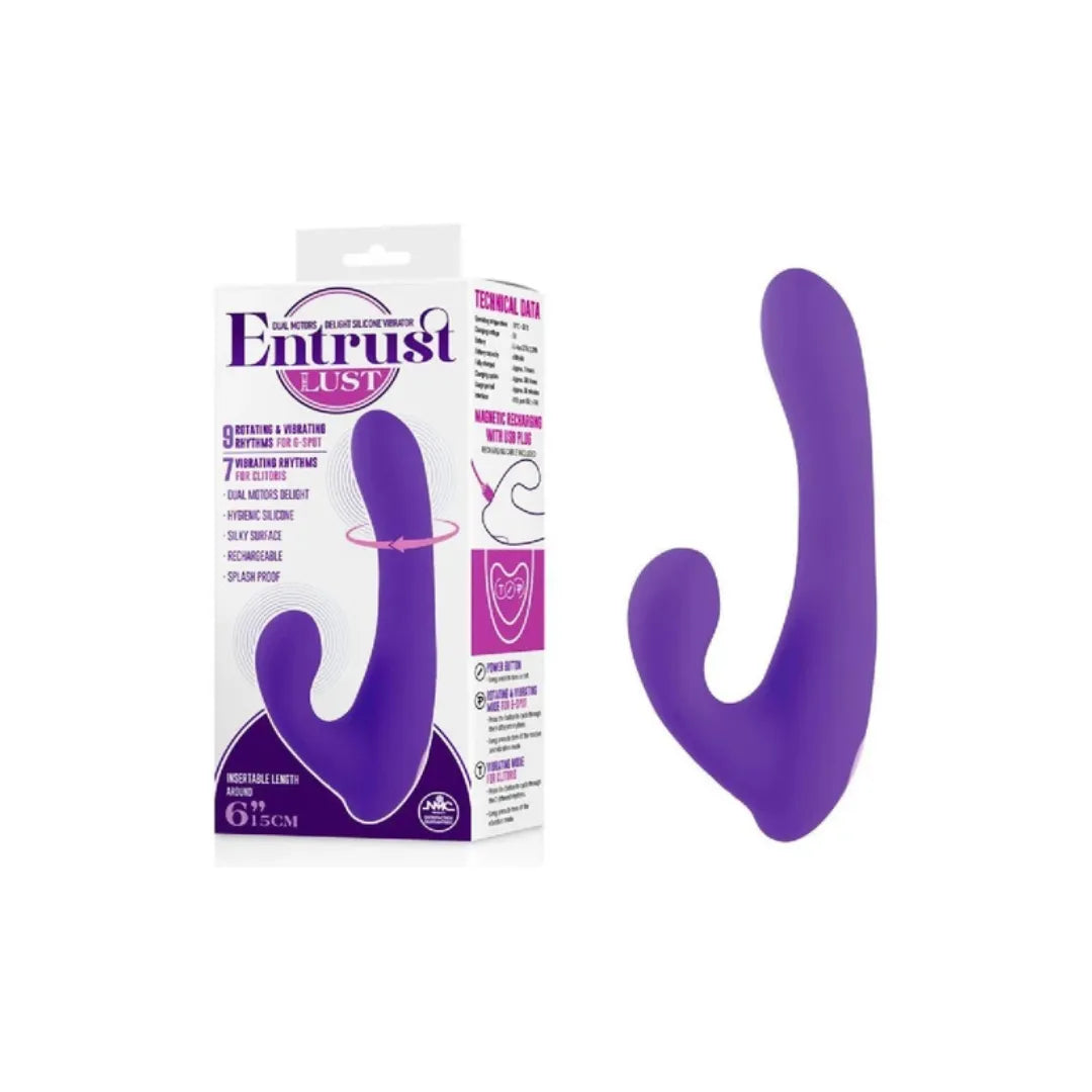 ENTRUST LUST 8" SQUIRMY VIBRATOR - Take A Peek