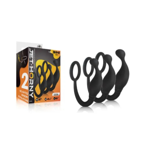 JET HORNY SILICONE PROSTATE PLUG SET - Take A Peek