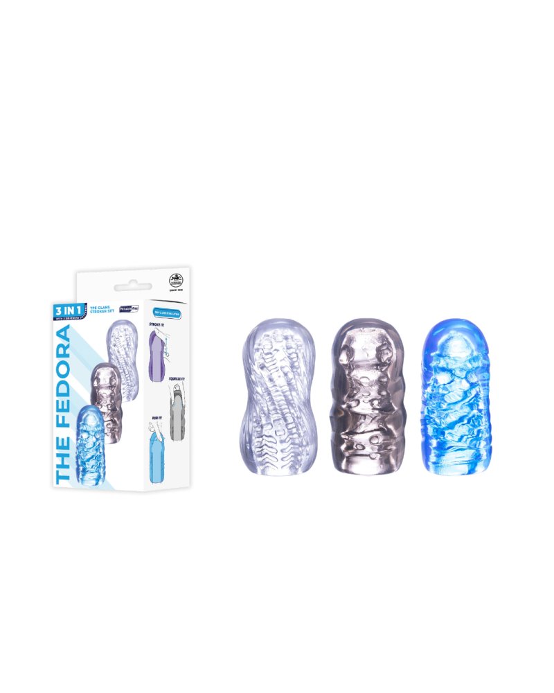 The Fedora 3 IN 1 TPE STROKER KIT SET-649028