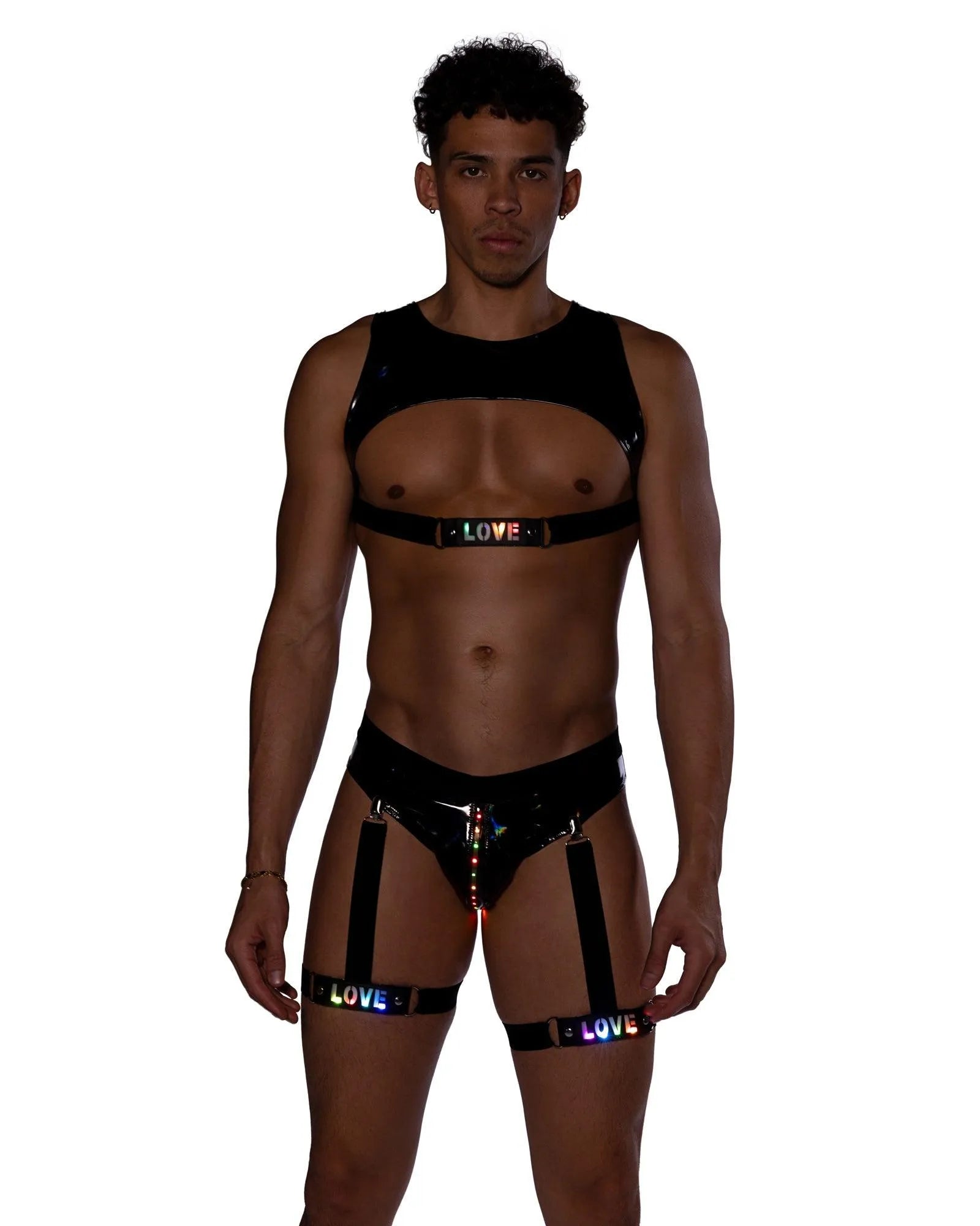 6508 - Pride Vinyl Light-Up Shorts - Take A Peek