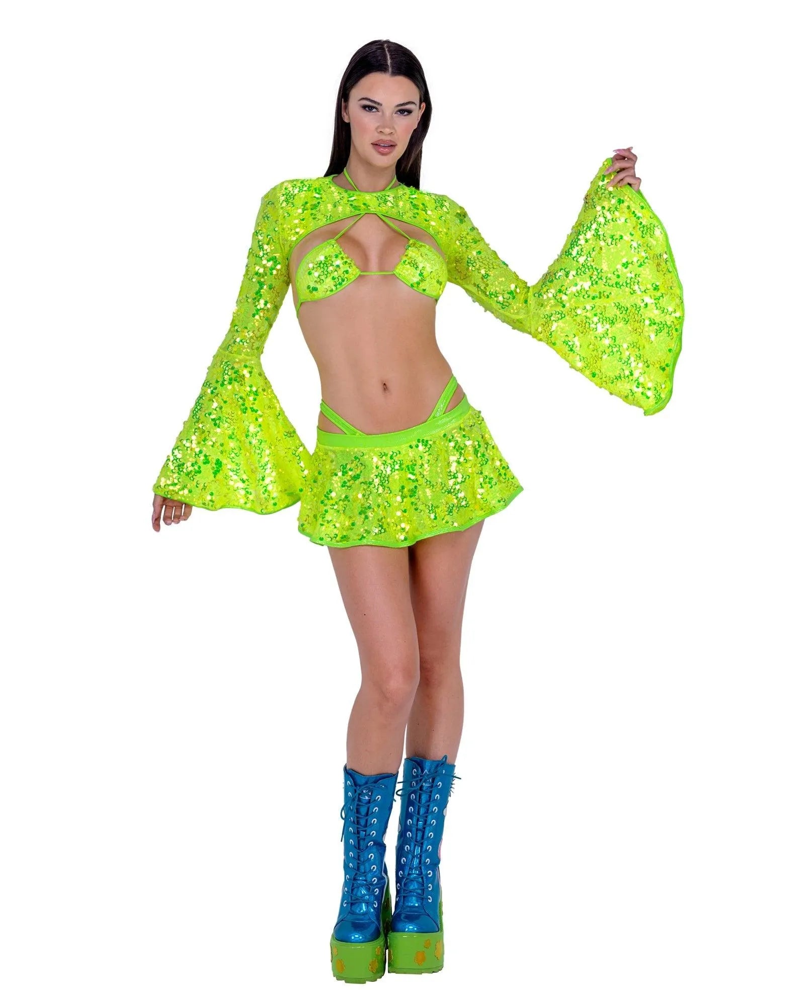 6413 - Sequin Bikini Top - Take A Peek