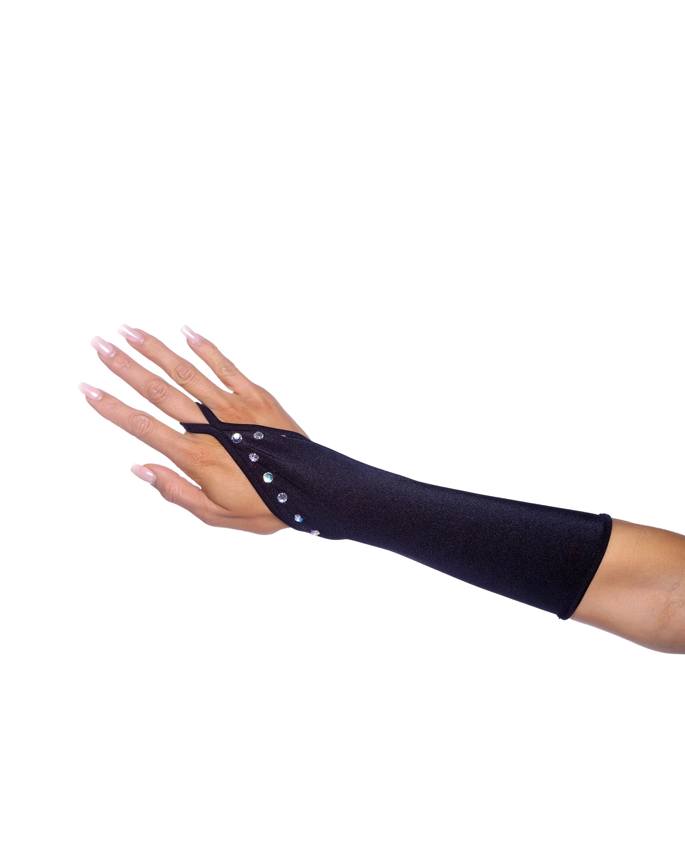 6679 - Bedazzled Gloves with Rhinestones - Take A Peek