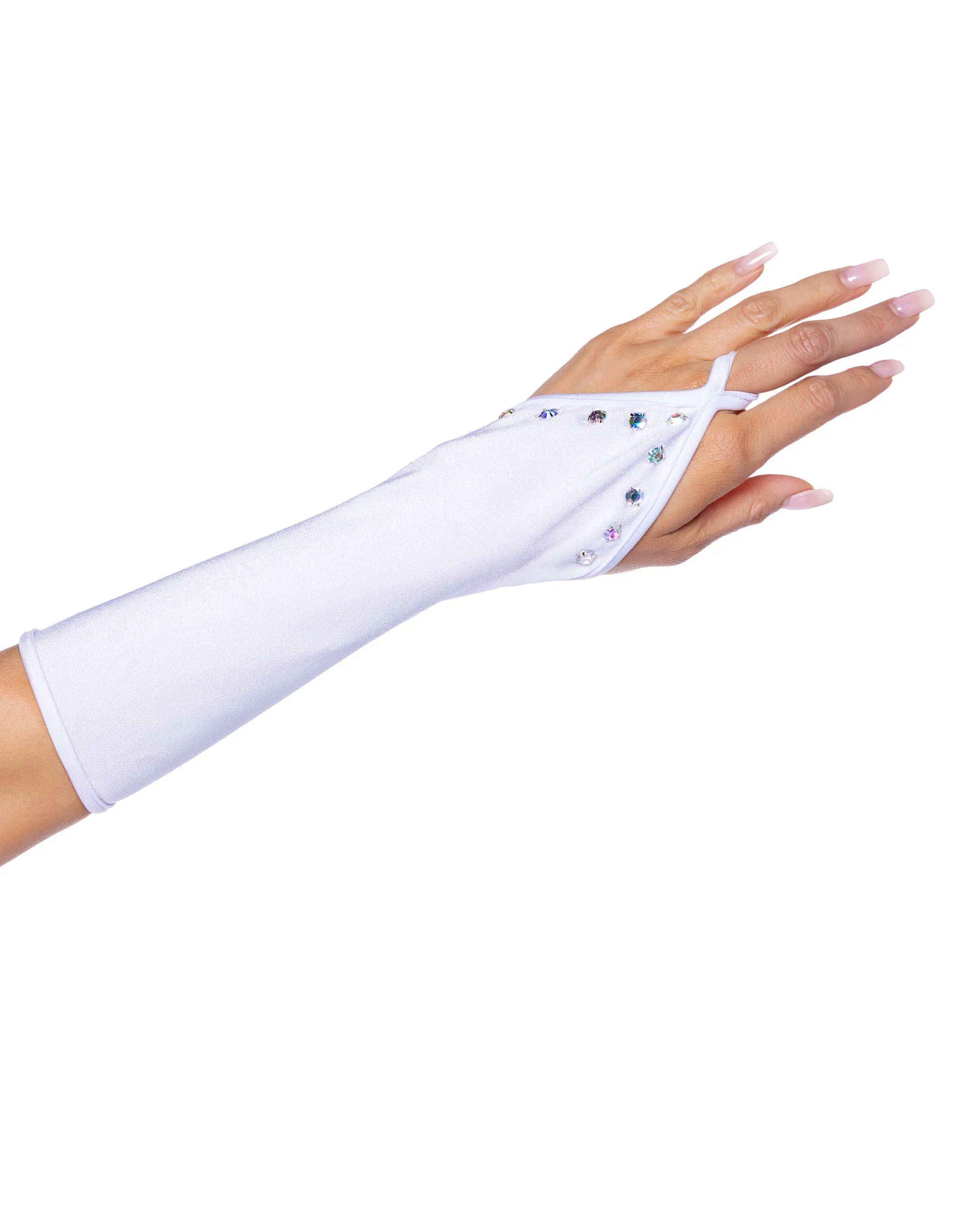 6679 - Bedazzled Gloves with Rhinestones - Take A Peek