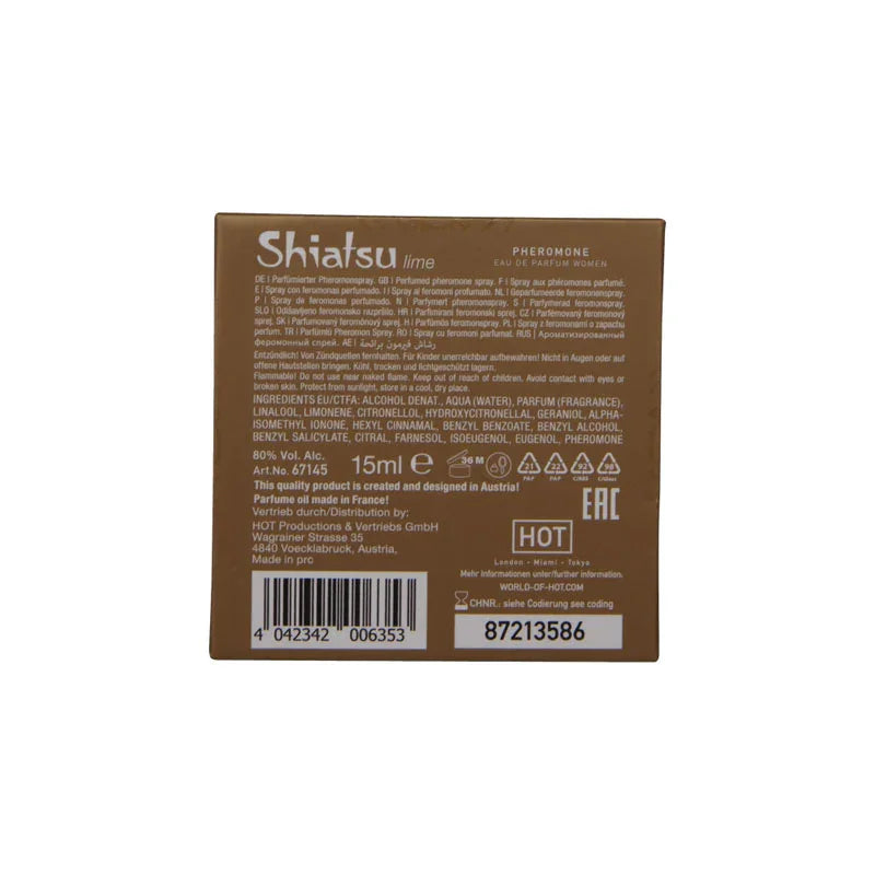 Shiatsu Pheromone Eau De Parfum Women - Lime - Pheromone Fragrance for Women - 15 ml - Take A Peek