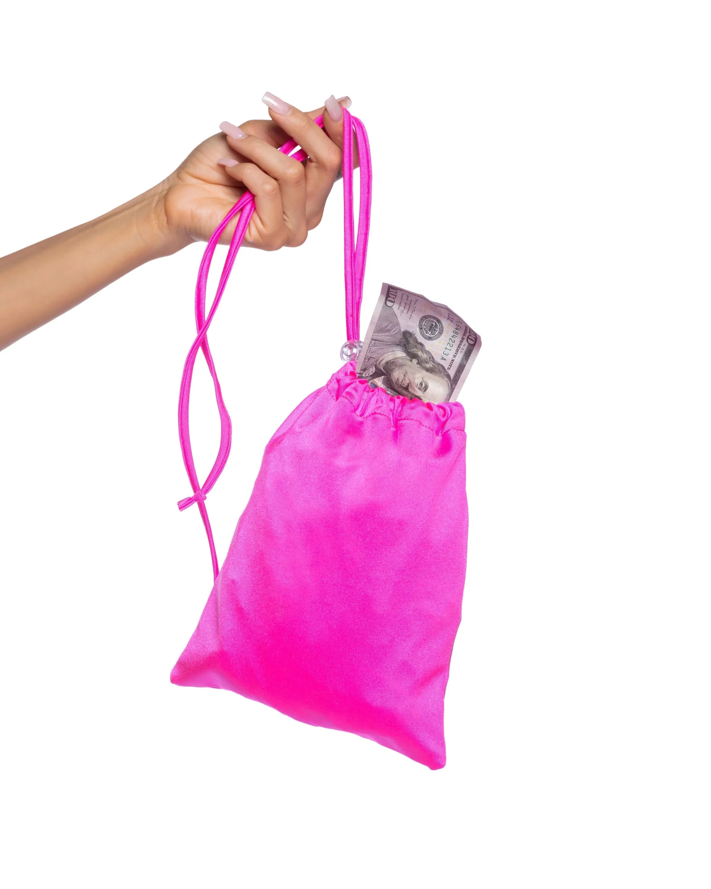 6731 - Spandex Iridescent Money Bag - Take A Peek