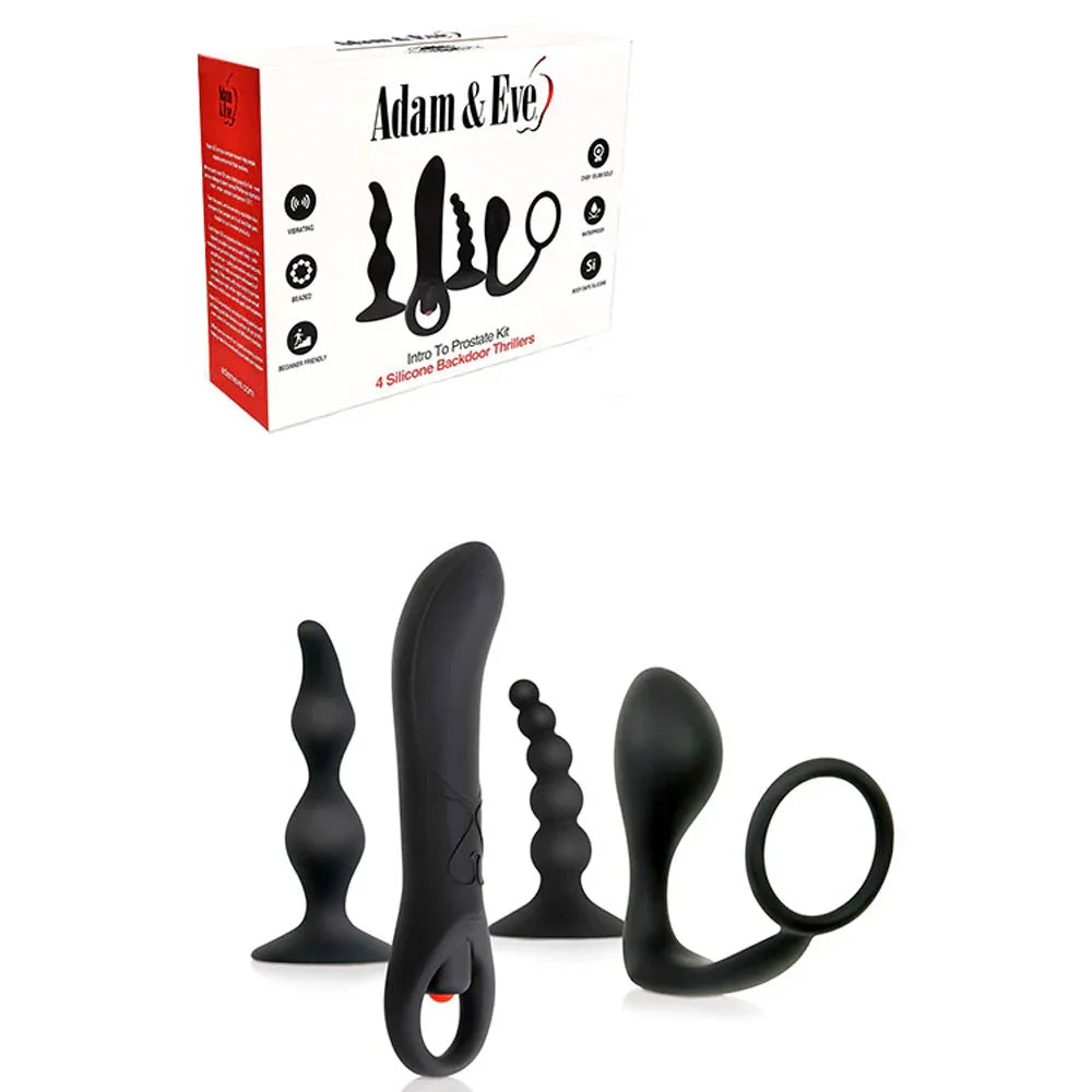 Adam & Eve INTRO TO PROSTATE KIT - 4 Piece Kit - Take A Peek
