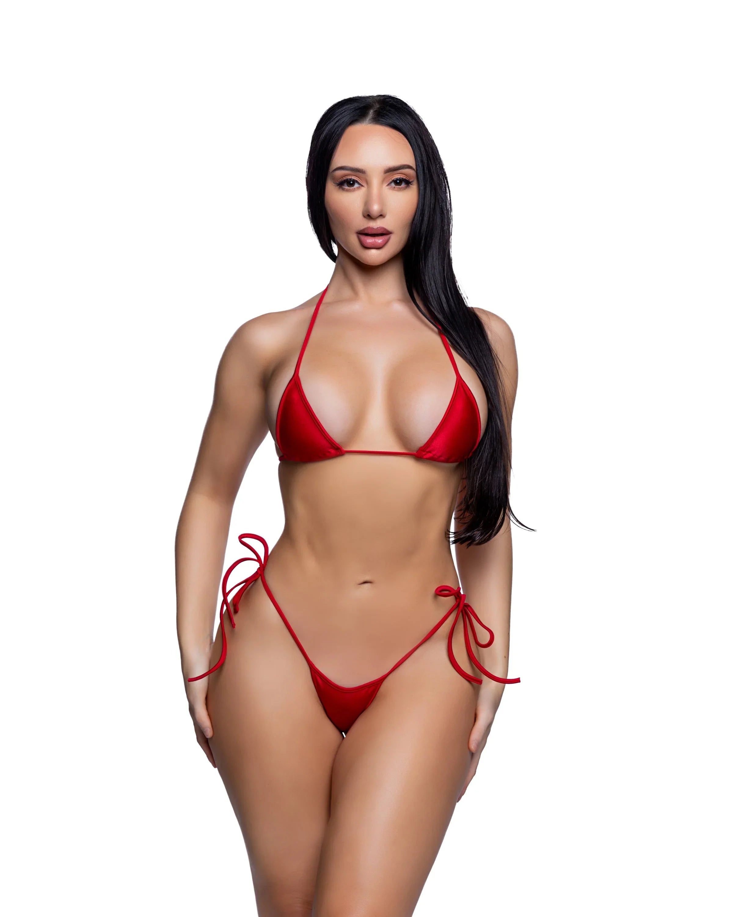 6814 - 2PC Tie-Side Bikini Set - Take A Peek