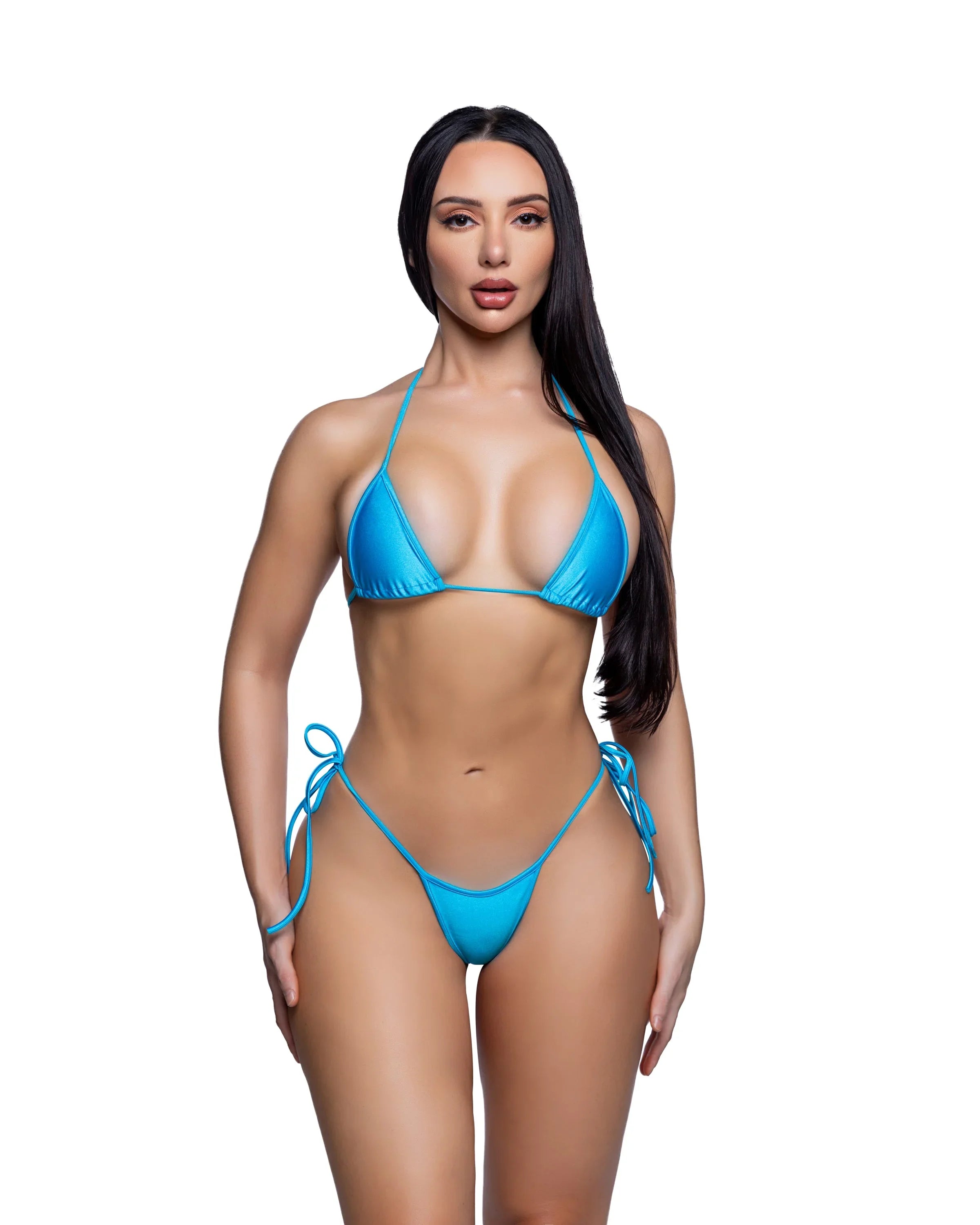 6814 - 2PC Tie-Side Bikini Set - Take A Peek