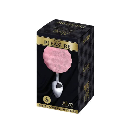 Alive Metal Fluffy Plug Pink- S - Take A Peek
