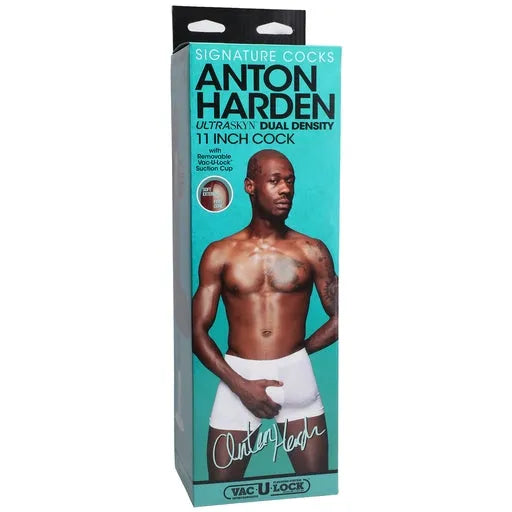 Signature Cocks - Anton Harden - 11 Inch ULTRASKYN Cock with Removable Vac-U-Lock Suction Cup - Take A Peek