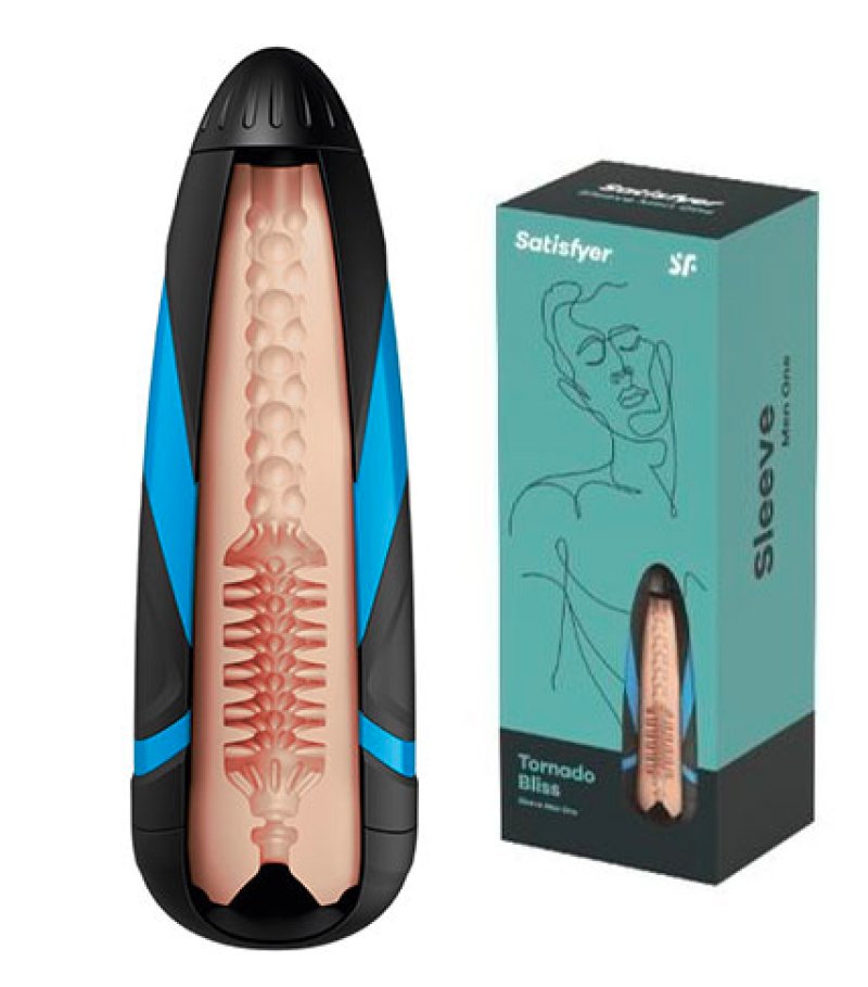 Satisfyer Men One Sleeve inTornado Blissin nude-9015856