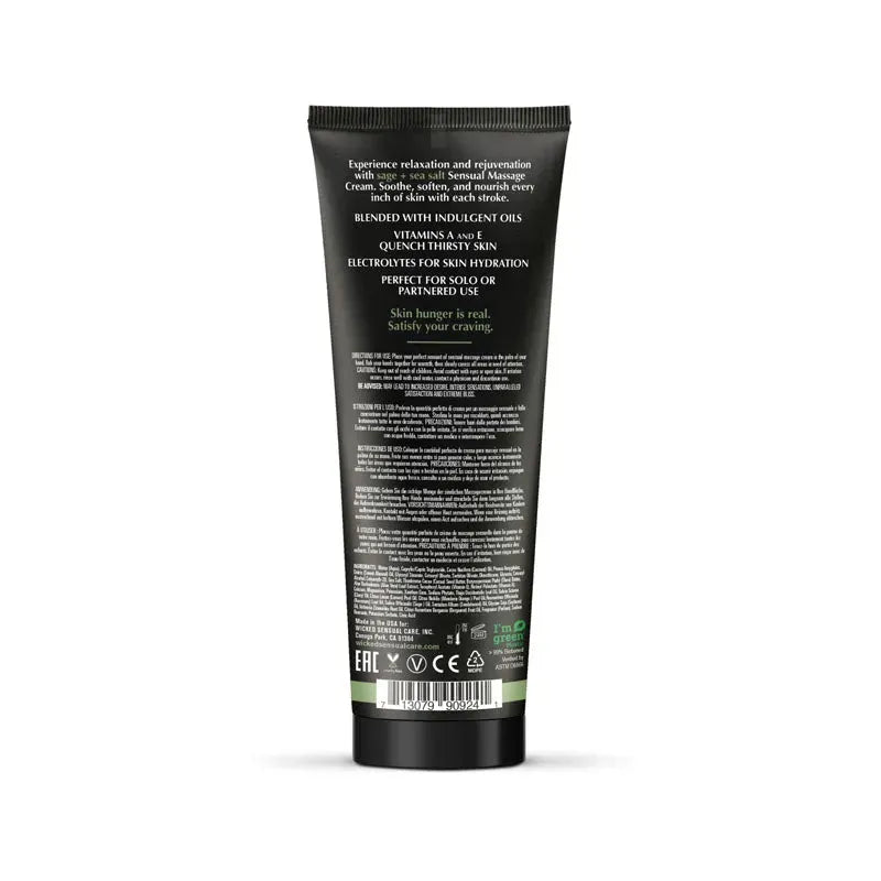 Wicked SAGE + SEA SALT Sensual Massage Cream - Take A Peek