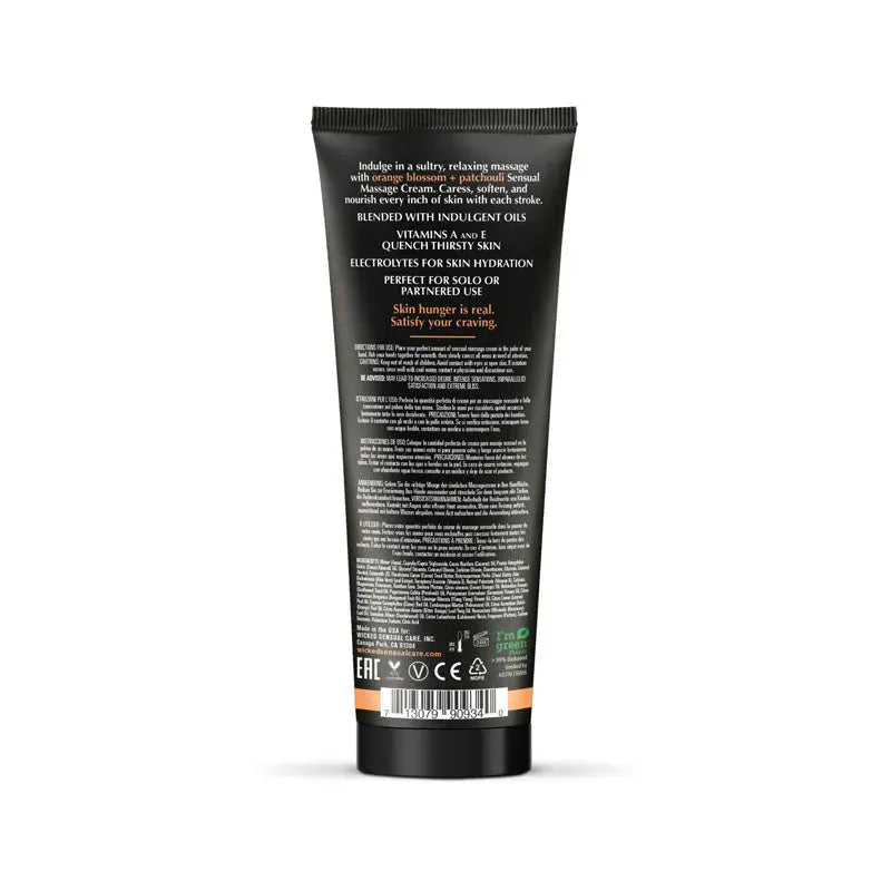 Wicked ORANGE BLOSSOM + PATCHOULI Sensual Massage Cream - Take A Peek