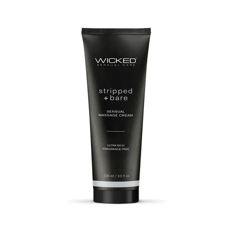 Wicked STRIPPED + BARE Sensual Massage Cream - Take A Peek