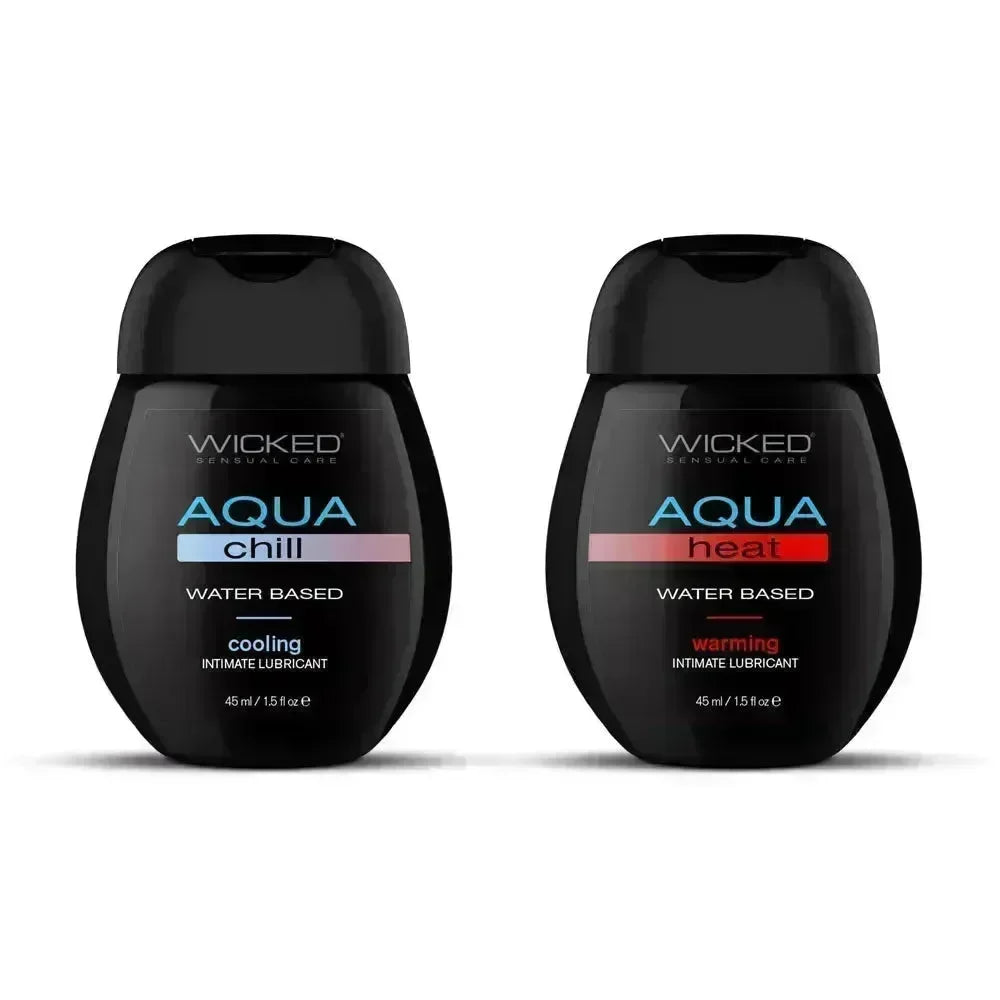 Wicked Sensation Kit - Warming & Cooling Water Based Lubricants - 2 Pack of 120 ml Bottles - Take A Peek