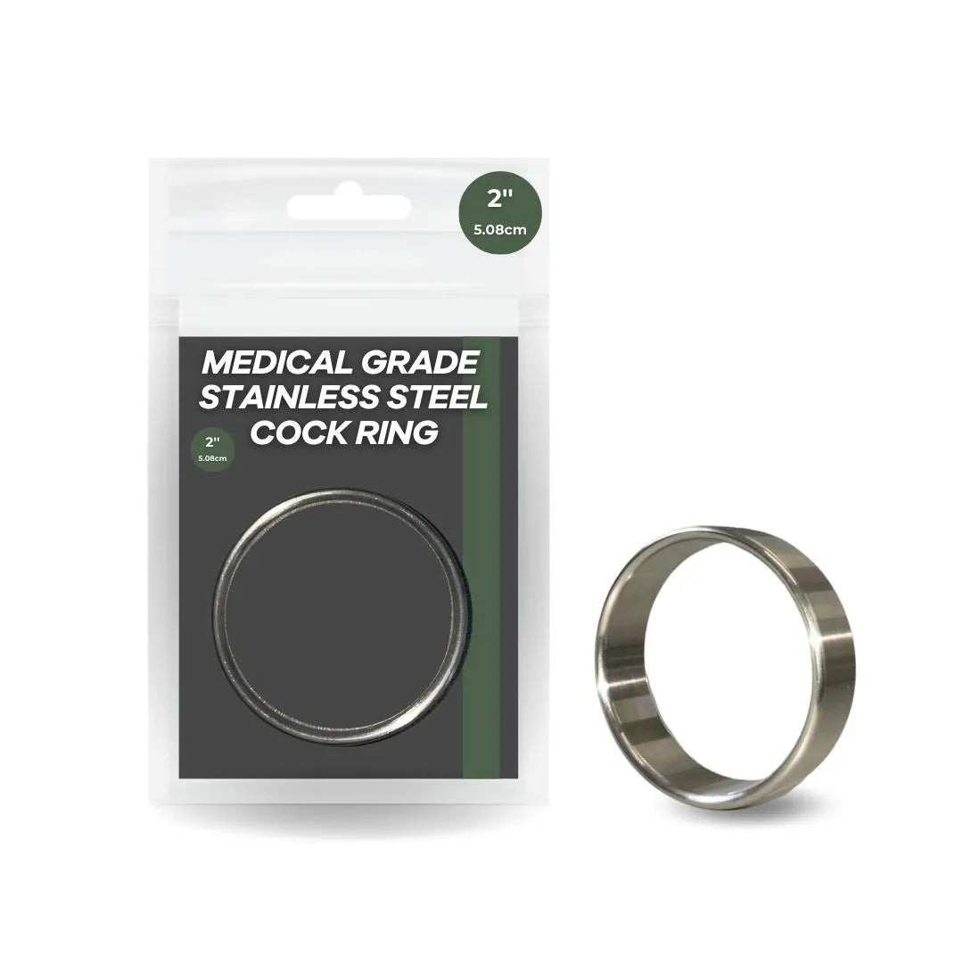 2" Medical Grade Stainless Steel Cock Rings - Take A Peek