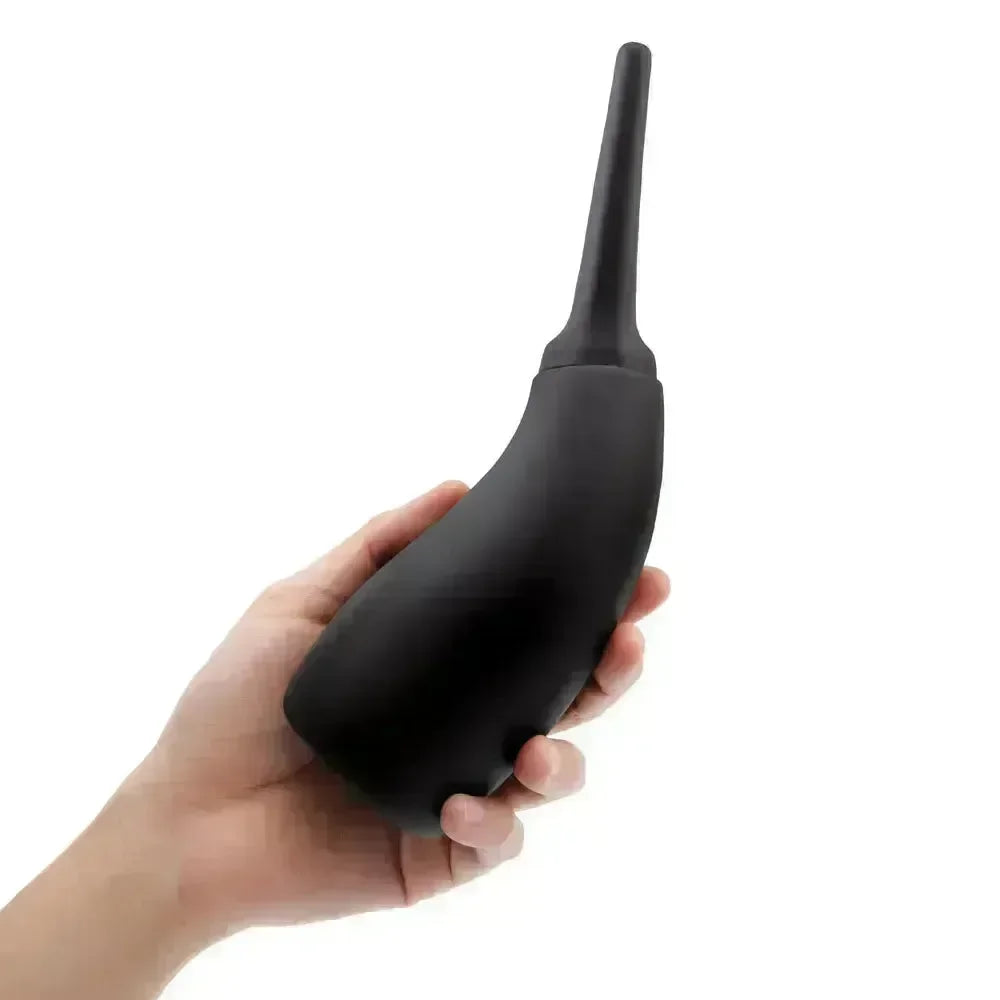 AquaClean Silicone 1-Way Valve Contoured Ergo Douche Set - 190 ml Capacity with Free Travel Douche Included - Take A Peek