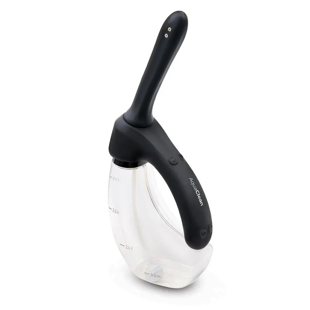 AquaClean Rechargeable Auto Douche Set with Bendable Vibrating Nozzle - 440 ml Capacity with Free Travel Douche Included - Take A Peek