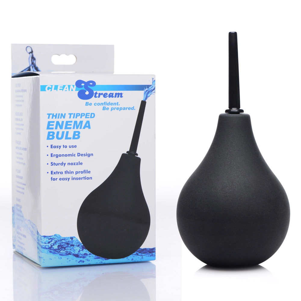 CleanStream Thin Tip Silicone Enema Bulb - Unisex Douche - Take A Peek
