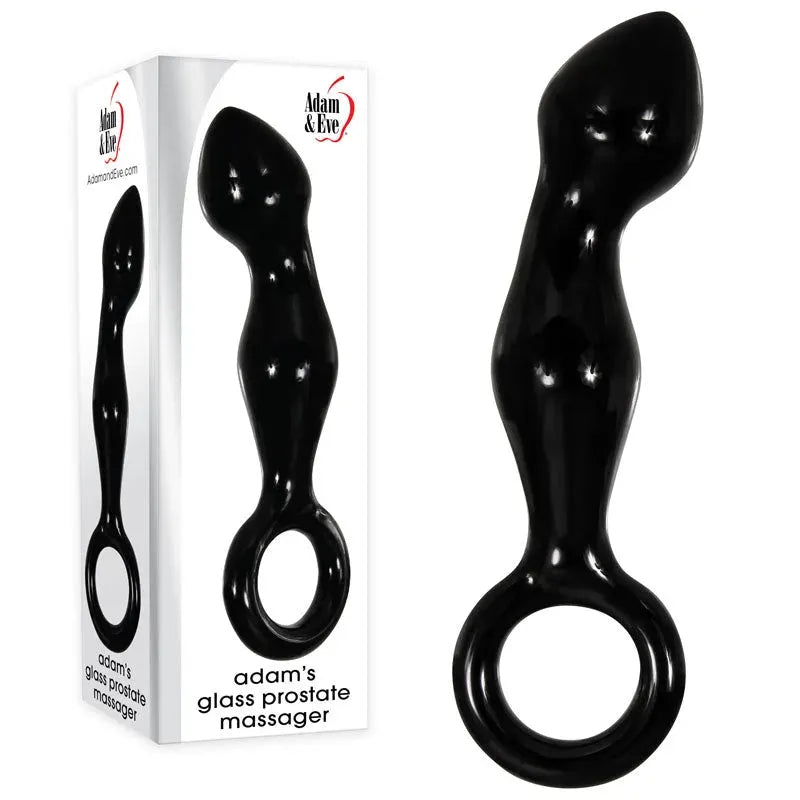 Adam & Eve ADAMS GLASS PROSTATE MASSAGER - Take A Peek